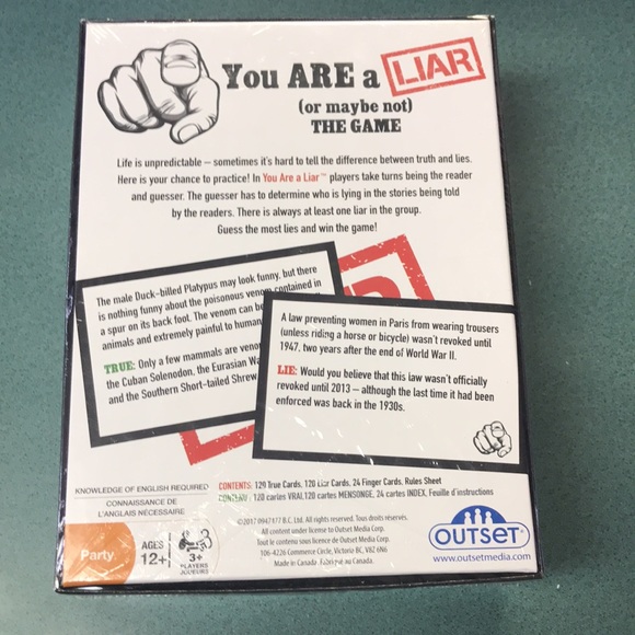 You Are a Liar (or maybe not) The Game - Picture 3 of 3